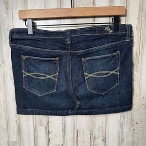 Abercrombie & Fitch Denim Dark Wash Mini Micro‎ Skirt Womens Size 6